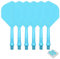 CyeeLife Dart Schäfte und Flights aus einem Stück,2BA Dartpfeile Zubehör CF02A Blau-L