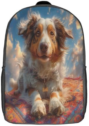 Bernese Mountain Dog Schulrucksack, Rucksack Herren Passend Laptop Schulranzen Vintage Rucksack Für Teenager Hochschule Schultasche Casual Daypack 17inch