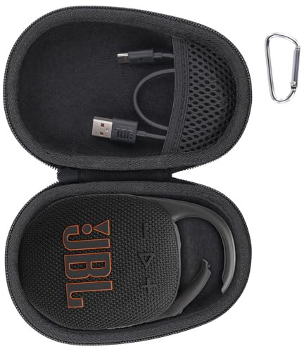Aenllosi Étui Rigide Compatible avec JBL Clip 5 Enceinte Bluetooth Ultra Portable(Étui Uniquement) (Noir)