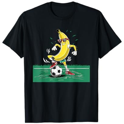 Football Foot Banane Sur La Pelouse Football T-Shirt