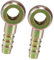 TUCKBOLD Universal Banjo Bolt 10mm ID 10mm OD Banjo Bolt Hose Barb Fitting Adapter Replacement for Motorcycle Car Metal Bronze Tone (Set of 2) Automotive Parts