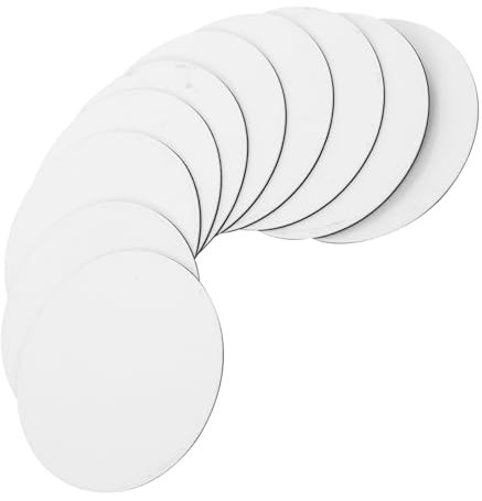 Garneck Sublimation Blank Kühlschrankmagnete 10er Pack Runde Form Dekorative Magnete