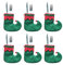 Christmas Cutlery Holder, Christmas Cutlery Holder - Christmas Stocking Silver Cutlery Holder 6 x Cutlery Pockets, Christmas , Cookie Cutters, Forks, Bags for Decorating the Kitchen Dining Table
