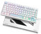 YUNZII AL75 Pro 75% Teclado Inalámbrico para Juegos,BT/2.4G/Teclado Mecánico de Aluminio con Cable con PBT Keycaps,Hot Swap RGB Teclado Personalizado para Mac/Win (Silver, Cocoa Cream v2 Linear)