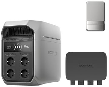 EcoFlow 800W Batterieladegerät mit Delta 3 Plus Powerstation, 3-in-1 schnelles DC-DC-Ladegerät, Autobatteriepflege&Starthilfe, 8×schnelleres Laden als über Zigarettenanzünder, lädt 1kWh in 78 Minuten