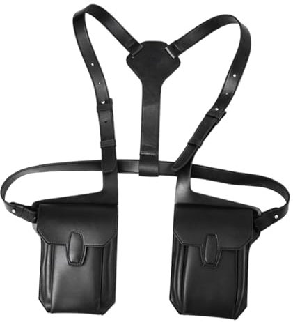 Leder Schulter Holster Tasche, Verstellbarer Schultergurt, Retro Unterarm Holster Pouch Tasche, Universelles vertikales Pistolenholster, Anti-Diebstahl-Holster für Outdoor-Reisen