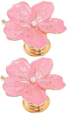 PartyKindom 1 Satz Blumengriff Dekorative Möbelknöpfe Schrankknöpfe Eleganter Blumen-schubladengriff Kommodenknöpfe Knopf Für Blumenschrank Griffe Für Möbelbeschläge Zinklegierung Rosa 2st