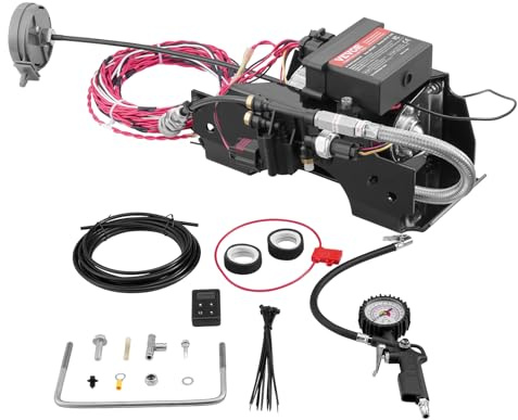 VEVOR Kit di Controllo Ammortizzatori Pneumatici 12 V 100 PSI Sistema di Compressore d'Aria Senza Fili di Bordo con Controllo Remoto o Tramite App con Sistema a Percorso Singolo, per Camion e Furgoni