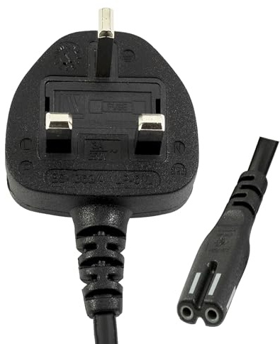 Lite-am 2m UK Mains AC Wall Power Cable 2 Prong Lead C7 Figure 8 Cord For Janome Sewing Machine DC3050 DC4030 DC4100