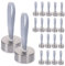 UPKOCH Water Bottle Leakproof Caps 20pcs Fit 4cm Diameter Sealing Covers Sports Bottle Spouts Stainless Steel