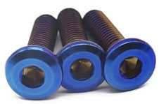 HUIGAR Frein Disque Rotor Vis Boulons M8 X 25 Vis De Disque De Frein Moto(Bleu)