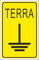 M-ITALY CARTELLO SEGNALETICO - MESSA A TERRA SFONDO GIALLO - Adesivo Extra Resistente, Pannello in Forex, Pannello In Alluminio (Plastica, 20x31 cm)