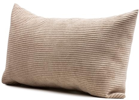 Gözze - Kissen Capri, Dekokissen in Feincord-Optik, Weiches Sofakissen mit Füllung, 100% Polyester, 30 x 50 cm - Creme