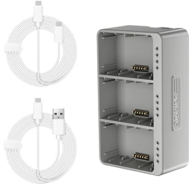 Chargeur Rapide for Mini 4 Pro, 3 pièces, Station de Charge Rapide, Compatible avec Le Drone DJI Mini 3 Pro, Accessoires, Chargeur, écran LCD(LED Screen)