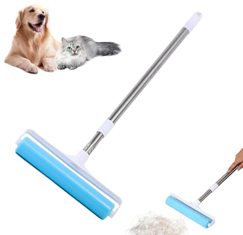 Pet Hair Remover, Lint Roller for Clothes, Reusable Pet Brush, Sticky Roll for Carpet, Furniture, Car, Sofa, Bed, Dog Cat Removal, Portable Rollers
