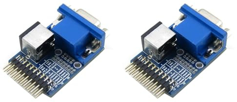 Vjsujehgy 2X Modulo da VGA Un PS2 Scheda di Sviluppo Scheda Adattatore Modulo di Test VGA PS2