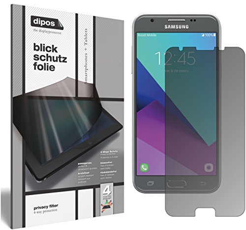 dipos I Privacy Filter compatible with Samsung Galaxy J3 2017 Screen Protector Anti-Spy 4-Way Protection