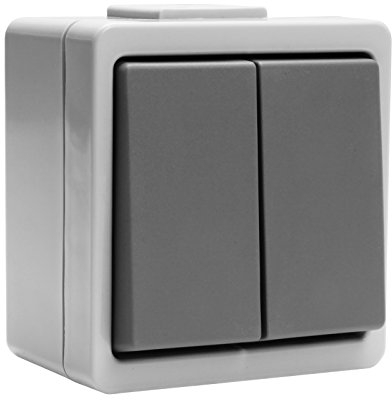 Presto Vedder System 9365 Grau Druckknopf-Schalter (Push Button Switch) mit mehreren Stellungen (Multi-position Switch) manuell Grau