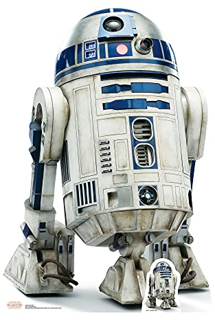 STAR CUTOUTS R2-D2 (The Last Jedi) - Recorte de cartón de tamaño Real, 97 x 67 x 97 cm