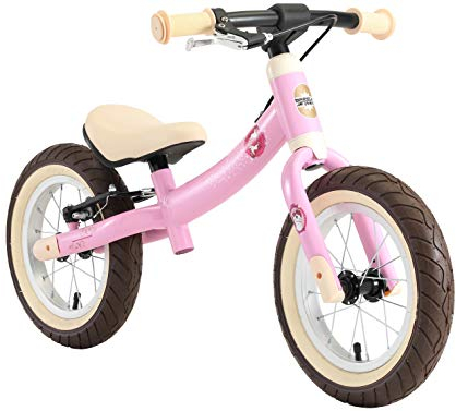 BIKESTAR Kinder Laufrad Lauflernrad Kinderrad für Mädchen ab 3-4 Jahre | 12 Zoll Sport Kinderlaufrad Pink | Risikofrei Testen
