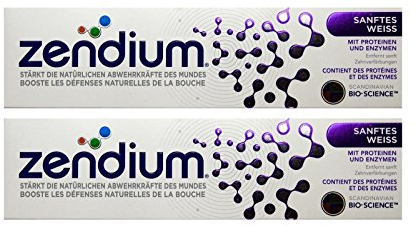 2x Zendium Sanftes Weiss mit Proteinen und Enzymen 75ml toothpaste Zahnpasta NEU