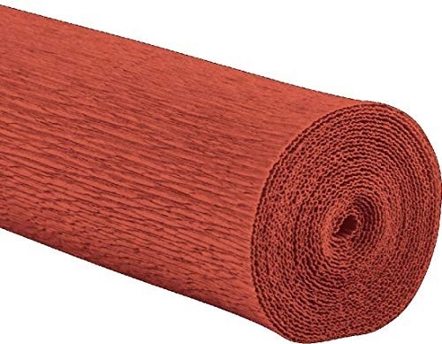 Schreiber Deko Floristenkrepp 50 cm x 250 cm lichtecht, Nicht ausblutend, Hellbraun/Terra 82