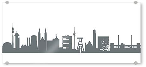 artboxONE Acrylglasbild 150x50 cm Abstrakt Ruhrpott Monochrom Bild hinter Acrylglas - Bild Ruhrpott nrw Ruhrpott