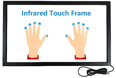 Deyowo 32 Inch Infrared Touch Screen Frame , IR Touch Screen Overlay, Touch Screen Panel, Free Driver for Interactive Whiteboard, Touch LCD Monitor TV