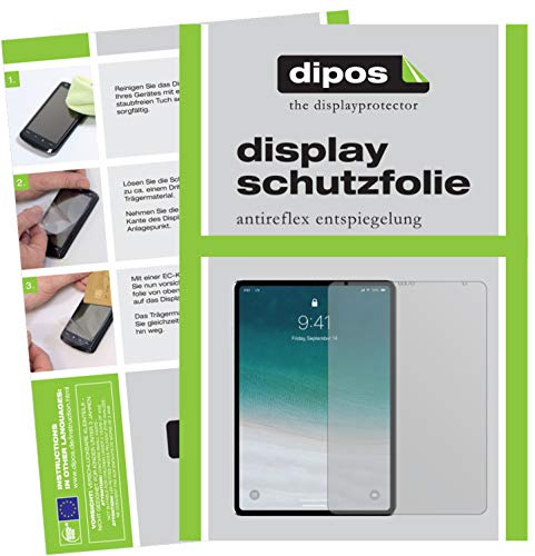 dipos Displayschutzfolie matt für Apple iPad Pro 12.9 Zoll (2020) | Antireflex, entspiegelnd, passt perfekt, Ultra-Dünn, kratzfest, blasenfrei, Fingerprint-kompatibel, selbstklebend