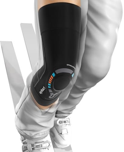 Epitact | Physiostrap® Ski-Kniebandage | Schwaches und Schmerzhafte Knie | Entlastet und Stabilisiert das Knie, Verstärkte Patellaführung | Ultradünn, Flexibel, Leicht | Optimaler Halt