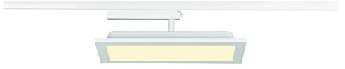 SLV 1 Phasen System Leuchte PANEL TRACK / Strahler, LED-Spot, Decken-Strahler, Decken-Leuchte, Schienensystem, Innen-Beleuchtung / 3000K 18W 1800lm weiß
