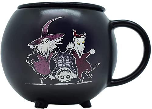 Nightmare Before Christmas Lock Shock Barrel Cauldron Mug with Cover