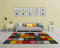 Mia's Teppiche Smaragd - Moderner Designer Teppich - Bunt Karo Vierecke, Mehrfarbig, Grösse:120x170 cm