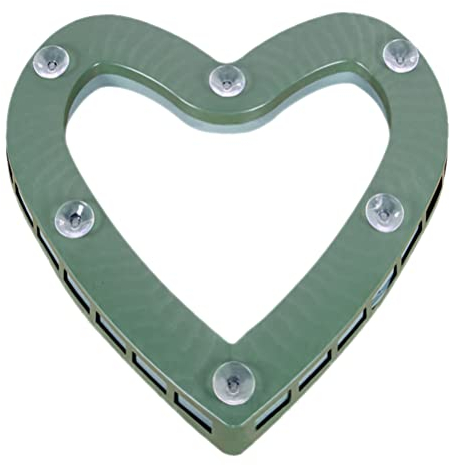 YARNOW Steckschaum Herz Steckmasse Blumensteckschaum Steckmoos Nasssteckschaum Steckschwamm Ziegel für Hochzeit Valentinstag Ostern DIY Kranz Frischblumen Blumengestecke Deko 41cm