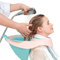 Mobiles Haarwaschbecken Shampoo Waschbecken Rückwärtswaschbecken Faltbares Haarwaschen mit Abflussrohr für Schwangere Behinderte Ältere