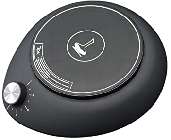 BestAlice Decanter elettrico per vino, aeratore Smart Wine Spinner, aeratore automatico rotante per vino rosso con USB ricaricabile, accessori per vino (solo base), nero