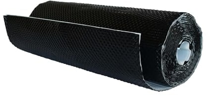 DAPRONA Wandanschlussband 3D 5m x 29cm, Kaminanschlussband, selbstklebend Schwarz, aus Aluminium mit Butyl Klebstoff, Dachabdichtung