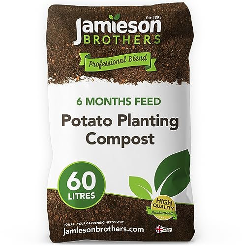 Potato Planting Compost 60L bag - With Added John Innes - Professional Blend for Potatoes which has 6 months Feeding as standard - By Jamieson Brothers