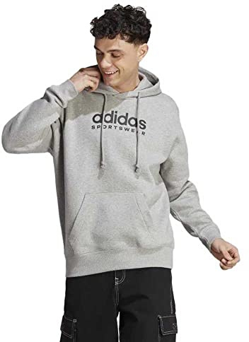 Adidas Herren Hooded Sweat M All Szn G HDY, Medium Grey Heather, IC9772, XL