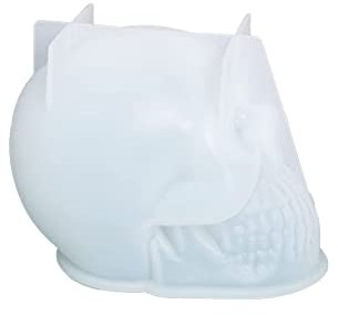 Moules 3D en forme de tête de mort, moules en silicone époxy pour bougies familiales