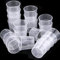 50Pcs 100ml Trasparente Misurino di Plastica Doppia Scala Lab Tazza Graduata Strumenti di Cottura Domestica Misura Contenitore