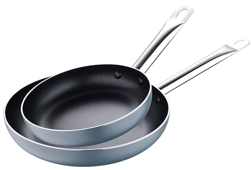Set de 2 Sartenes de Ø20Ø28cm en aluminio prensado Antracita Bergner