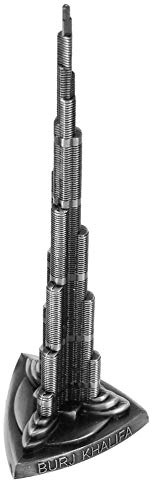 Dekaim Turmornament, Burj Khalifa-Modell (ca. 18 cm/7,1 Zoll), Burj Khalifa-Miniaturmodell, Büromöbel-Schreibtischdekoration, Schreibtischmodell-Ornament aus Metall
