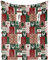 Kuscheldecke Weihnachten Decke, Flauschig Weihnachtsdecke Fleecedecke Wohndecke Weihnachts Decke Geschenke für Kinder, Rot Grün Weich Plüsch Warm Weihnachtsdecke für Weihnachten Deko, 130x150cm