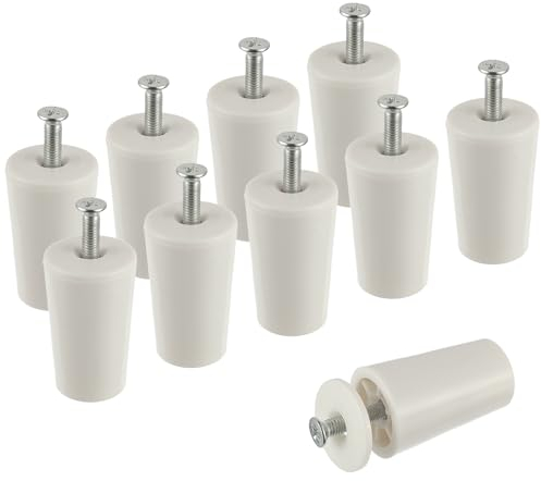 EPLZON 40mm volet Roulant Blanc pour Volets roulants et Stores avec rondelles et vis (10 pièces par Paquet)