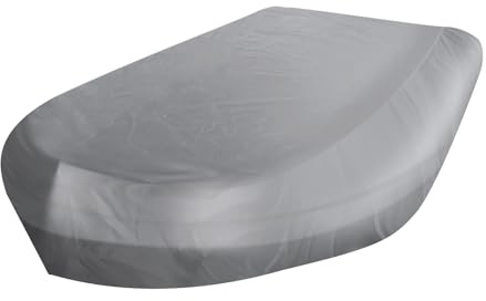 Abdeckplanen für Boote, Oxford Ruderboot Schlauchboot Abdeckung, Wasserdicht UV-beständig Staubdicht Schutz Cover, für Kayak Ruderboot/Canoe Angelboot (Grau,470X210X46cm)