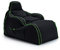 Game Over Chaise Longue Pouf Jeux Vidéos | Salle De Séjour Intérieure Fauteuil Gamer | Poches Latérales pour Les Manettes | Support De Casque (Émeraude Magique)