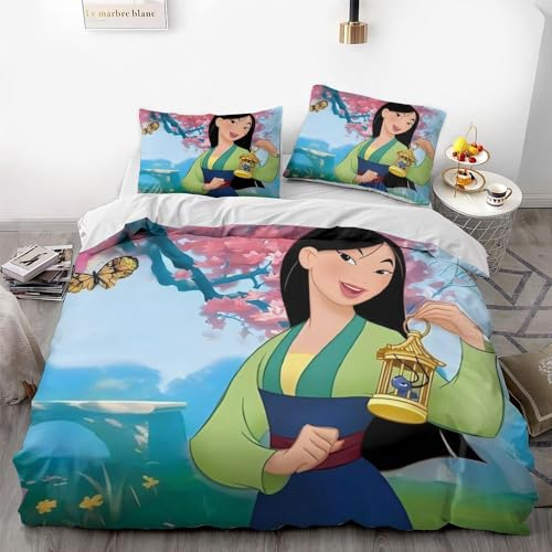 FTJGDHVB Anime-Bettwäsche-Set 3-teilig, 1 Bettbezug und 2 Kopfkissenbezüge für Mädchen und Jungen, aus ultraweicher Mikrofaser für alle Jahreszeiten. (200cmx200cm+80x80cm*2,10)