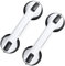 Lot de 2 barres d'appui pour baignoires et douches, 30,5 cm, barre de douche à ventouse puissante, barres de sécurité pour chaise de douche, barre d'appui de salle de bain pour personnes âgées, noir