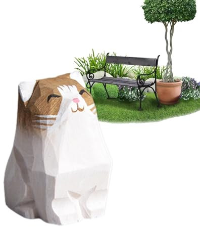 Katze Figur - Kätzchen Figuren Skulptur - Miniatur Kätzchen Garten Zubehör Tier Auto Kätzchen Ornamente Garten Dekoration, IHNL5EOM2189Q5RO1UI